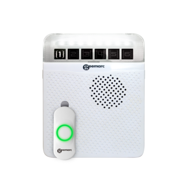 4.1 Receptor multialerta AC100 + Transmisor botón pulsador AC101